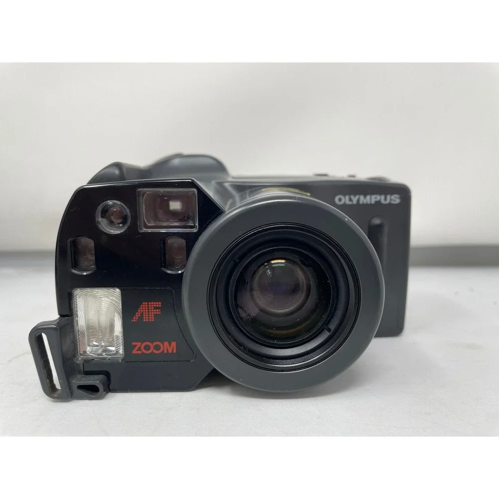 Olympus Infinity SuperZoom 300 35mm Film Camera w/‎ Case & Instructions